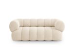 Sofa Koge 2-Sitzer aus Samt, hellbeige