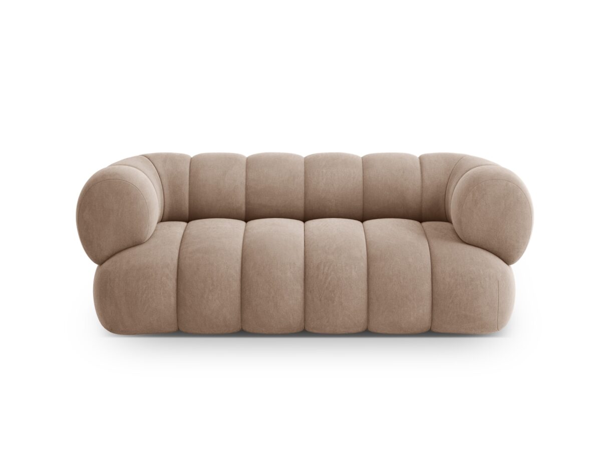 Sofa Koge 2-Sitzer aus Samt, beige
