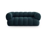 Sofa Koge 2-Sitzer aus Samt, tiefes Petrol