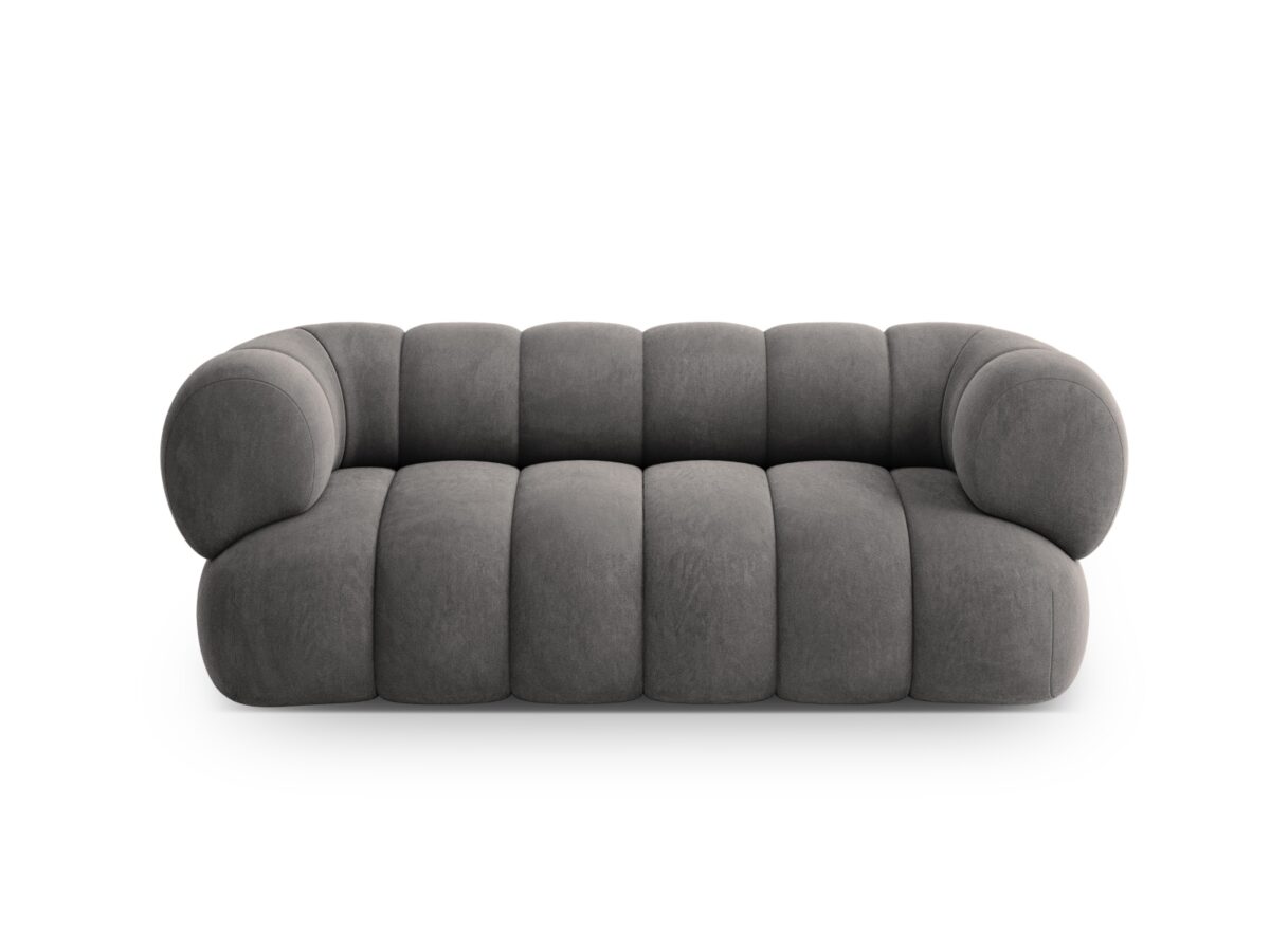 Sofa Koge 2-Sitzer aus Samt, grau