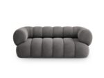 Sofa Koge 2-Sitzer aus Samt, grau