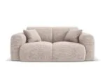 Sofa Nolio 2-Sitzer aus Chenille, beige
