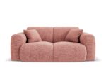 Sofa Nolio 2-Sitzer aus Chenille, rosa