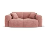 Sofa Nolio 2-Sitzer aus Chenille, rosa