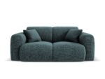 Sofa Nolio 2-Sitzer aus Chenille, petrol