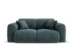 Sofa Nolio 2-Sitzer aus Chenille, petrol
