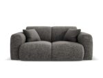 Sofa Nolio 2-Sitzer aus Chenille, grau