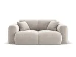 Sofa Nolio 2-Sitzer aus Samt, hellbeige