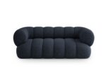 Sofa Koge 2-Sitzer aus Chenille, marineblau
