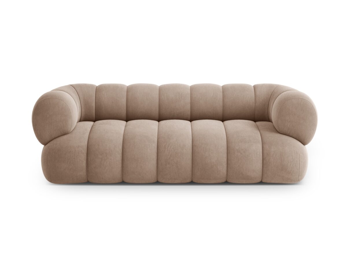 Sofa Koge 3-Sitzer aus Samt, beige