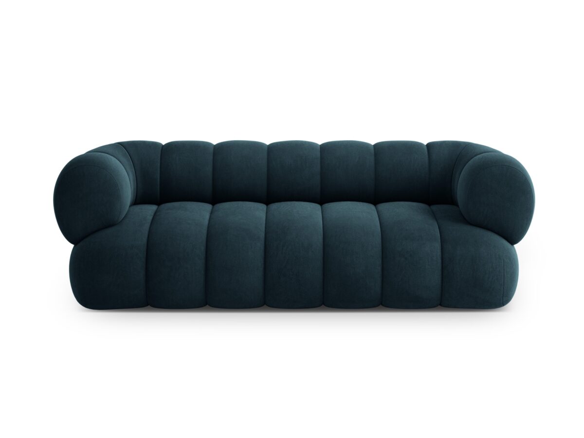 Sofa Koge 3-Sitzer aus Samt, tiefes Petrol