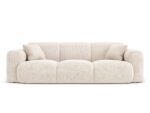 Sofa Nolio 3-Sitzer aus chenille, hellbeige
