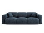Sofa Nolio 3-Sitzer aus chenille, königsblau