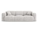 Sofa Nolio 3-Sitzer aus chenille, hellgrau