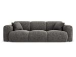 Sofa Nolio 3-Sitzer aus chenille, grau