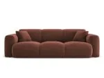 Sofa Nolio 3-Sitzer aus Samt, cuoio