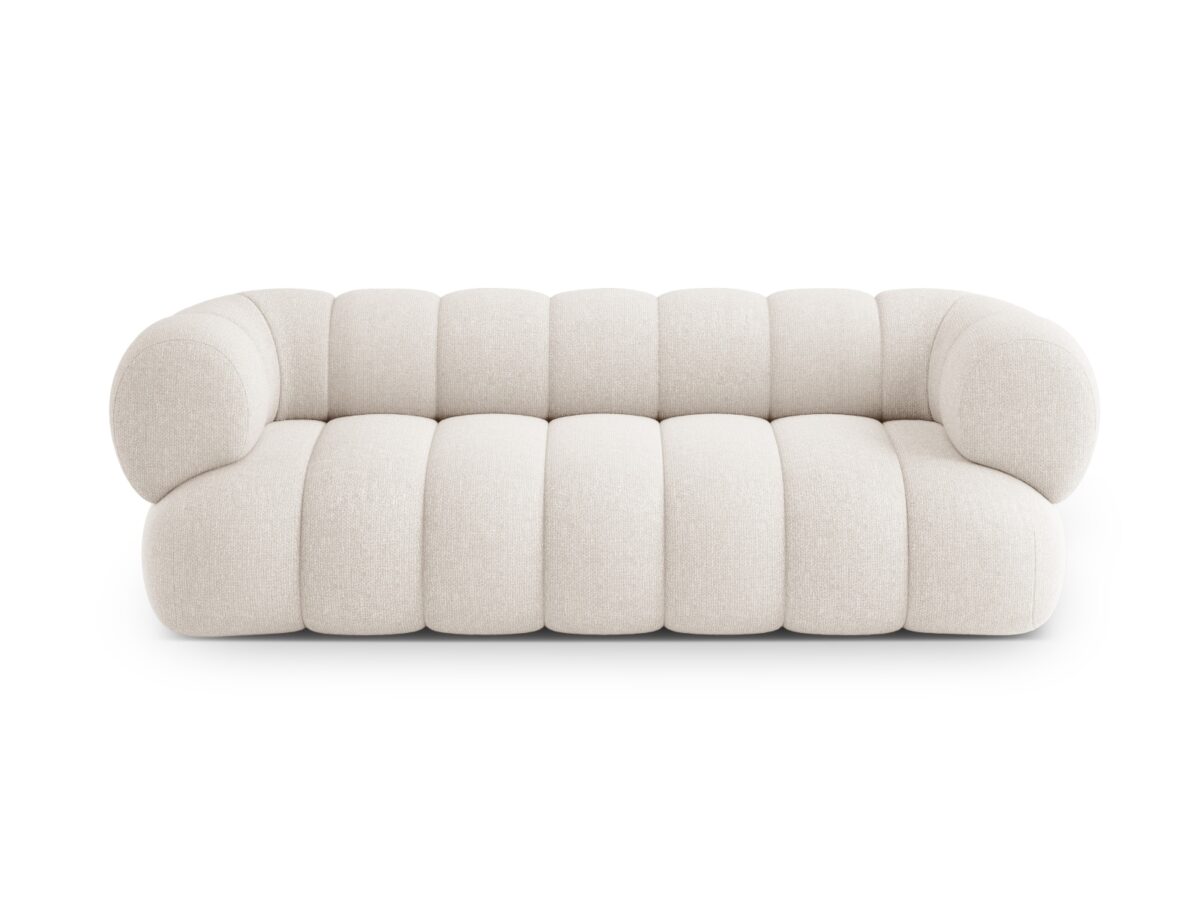 Sofa Koge 3-Sitzer aus Chenille, hellbeige
