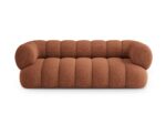 Sofa Koge 3-Sitzer aus Chenille, terrakotta