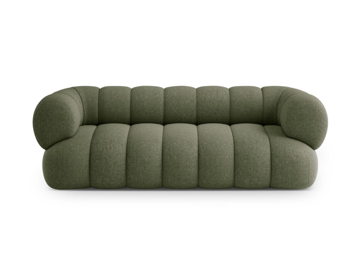 Sofa Koge 3-Sitzer aus Chenille, grün