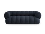 Sofa Koge 3-Sitzer aus Chenille, marineblau