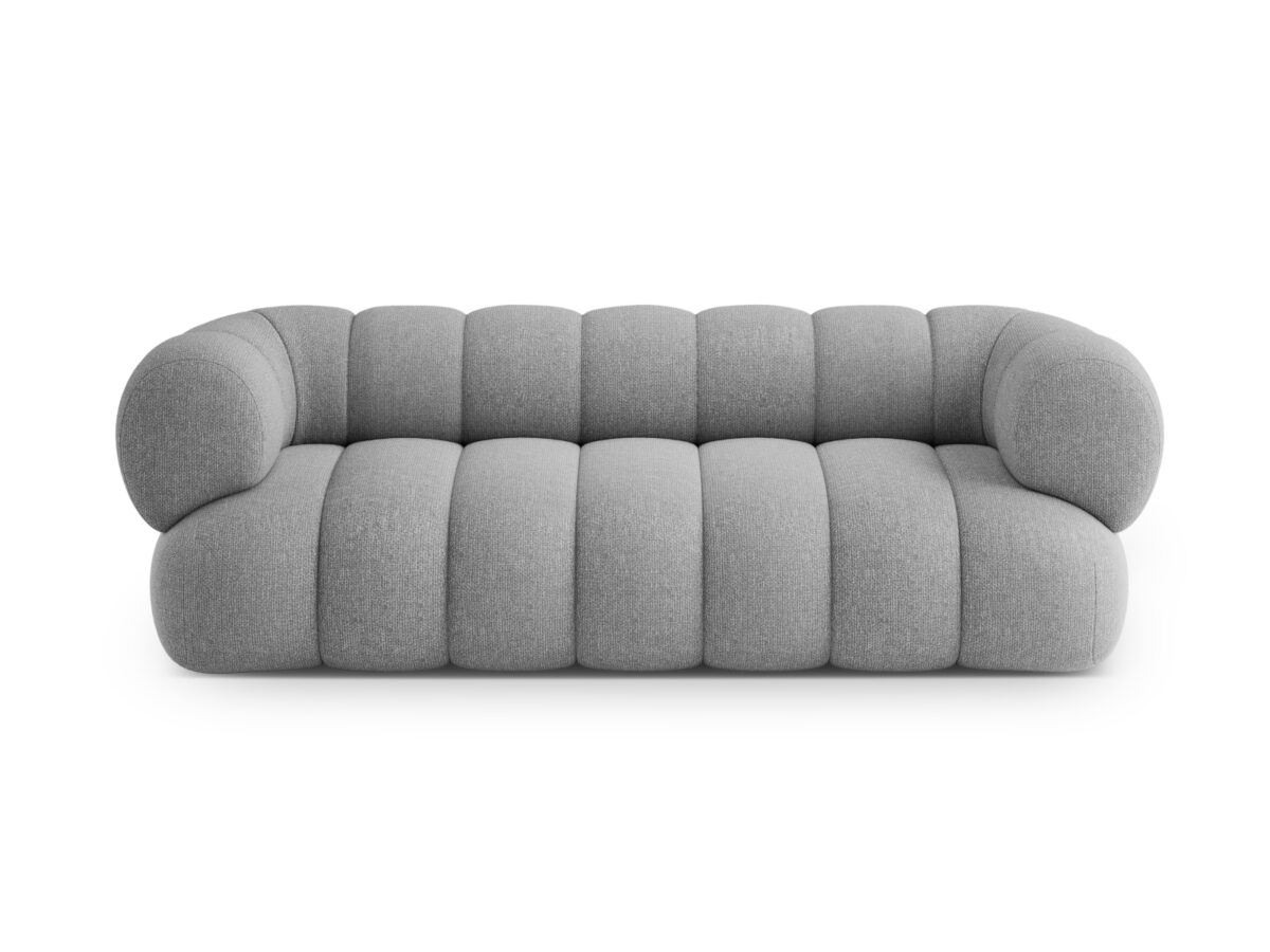 Sofa Koge 3-Sitzer aus Chenille, hellgrau