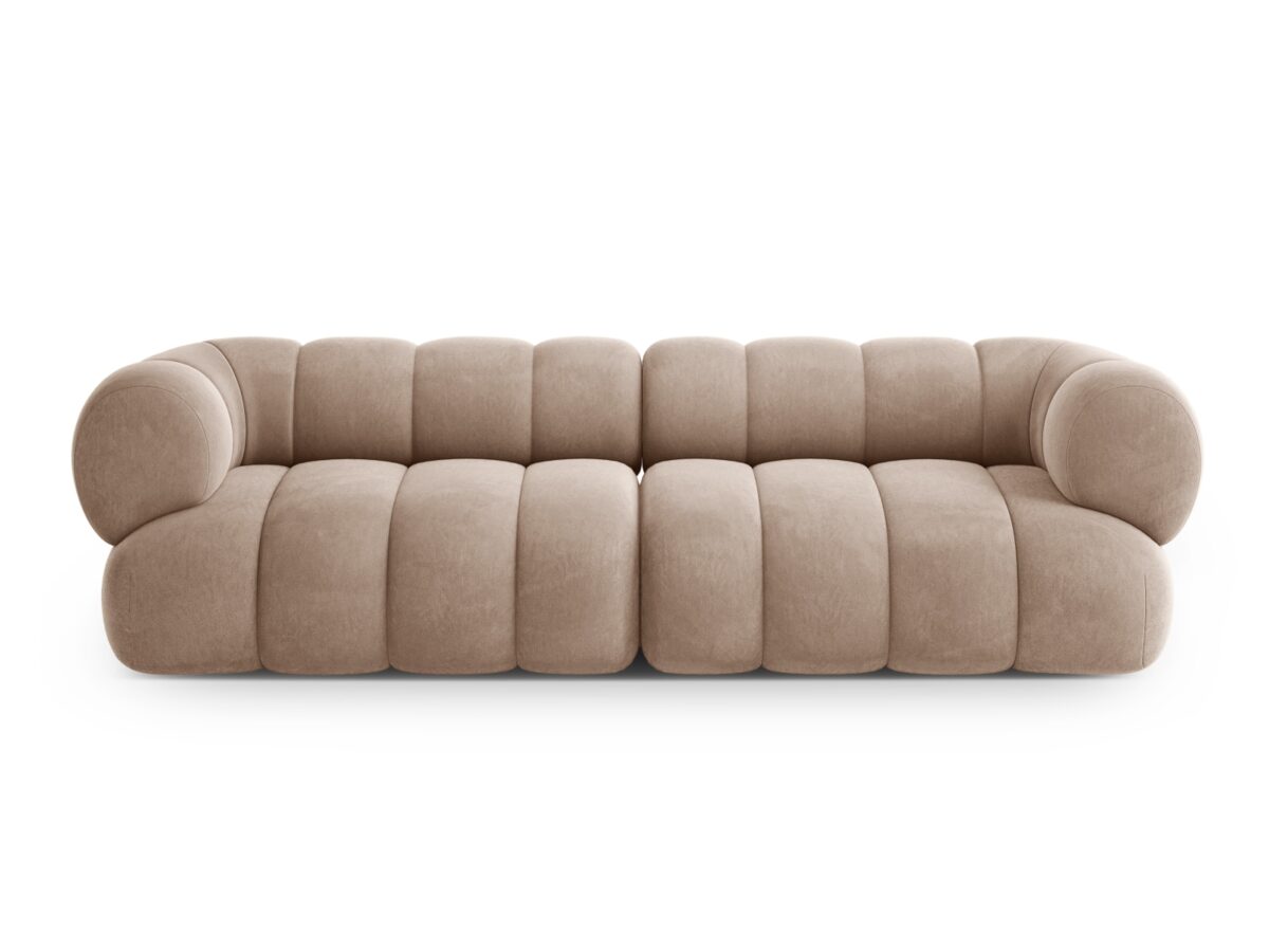 Sofa Koge 4-Sitzer aus Samt, beige