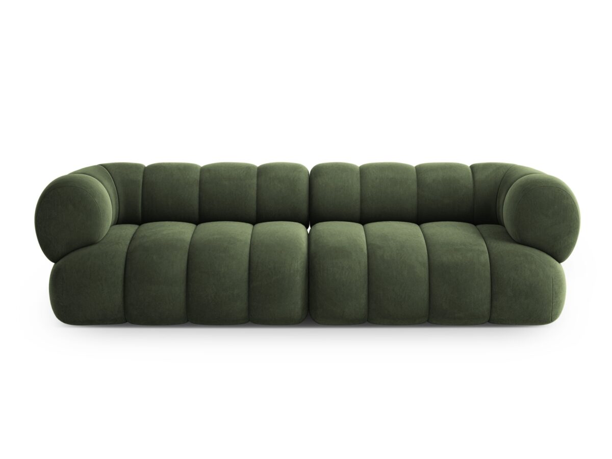 Sofa Koge 4-Sitzer aus Samt, grün