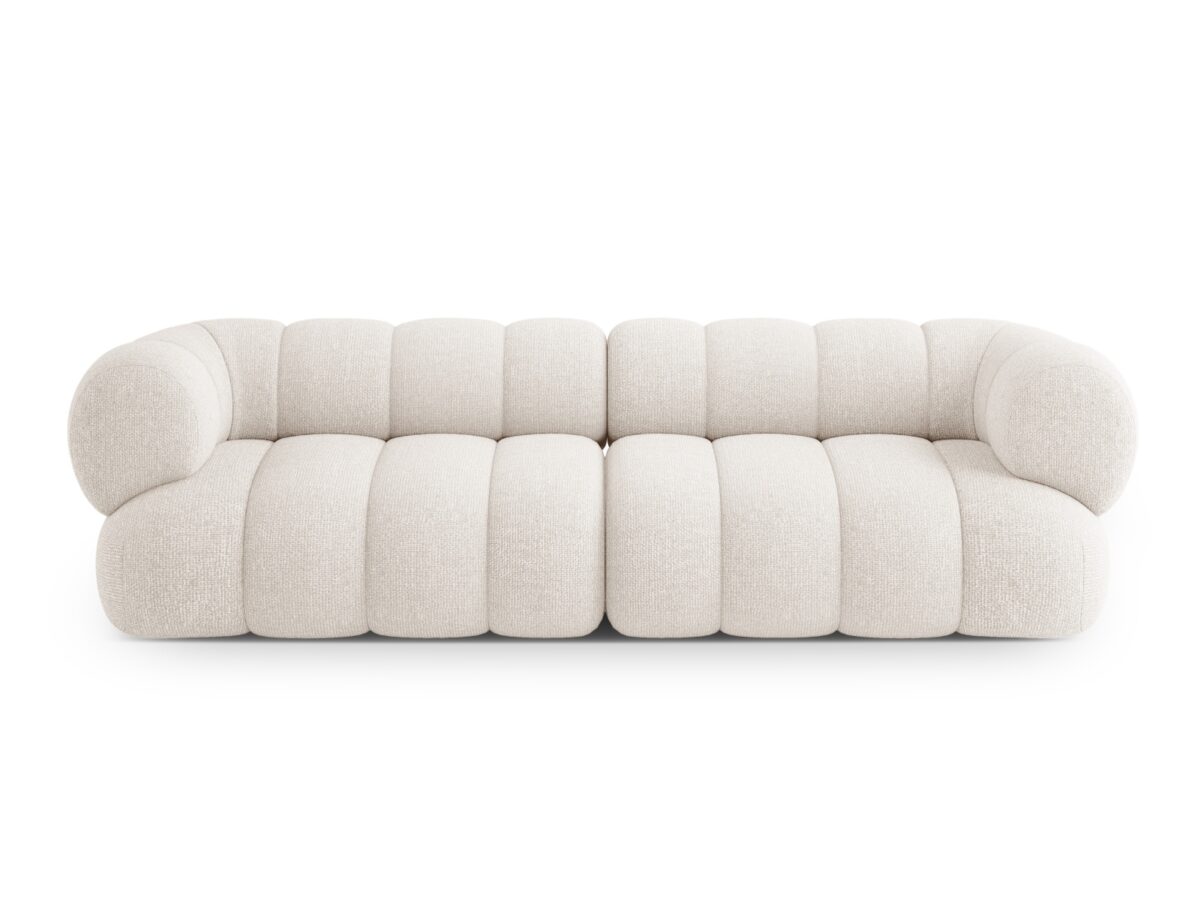 Sofa Koge 4-Sitzer aus Chenille, hellbeige