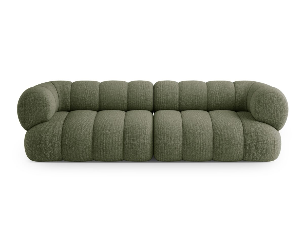 Sofa Koge 4-Sitzer aus Chenille, grün