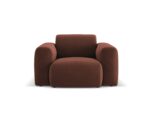 Sessel Nolio aus Samt, cuoio