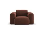 Sessel Nolio aus Samt, cuoio