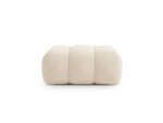 Polsterhocker Koge 1-Sitzer aus Samt, hellbeige