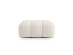 Polsterhocker Koge 1-Sitzer aus Chenille, hellbeige