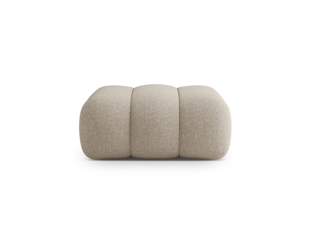 Polsterhocker Koge 1-Sitzer aus Chenille, beige