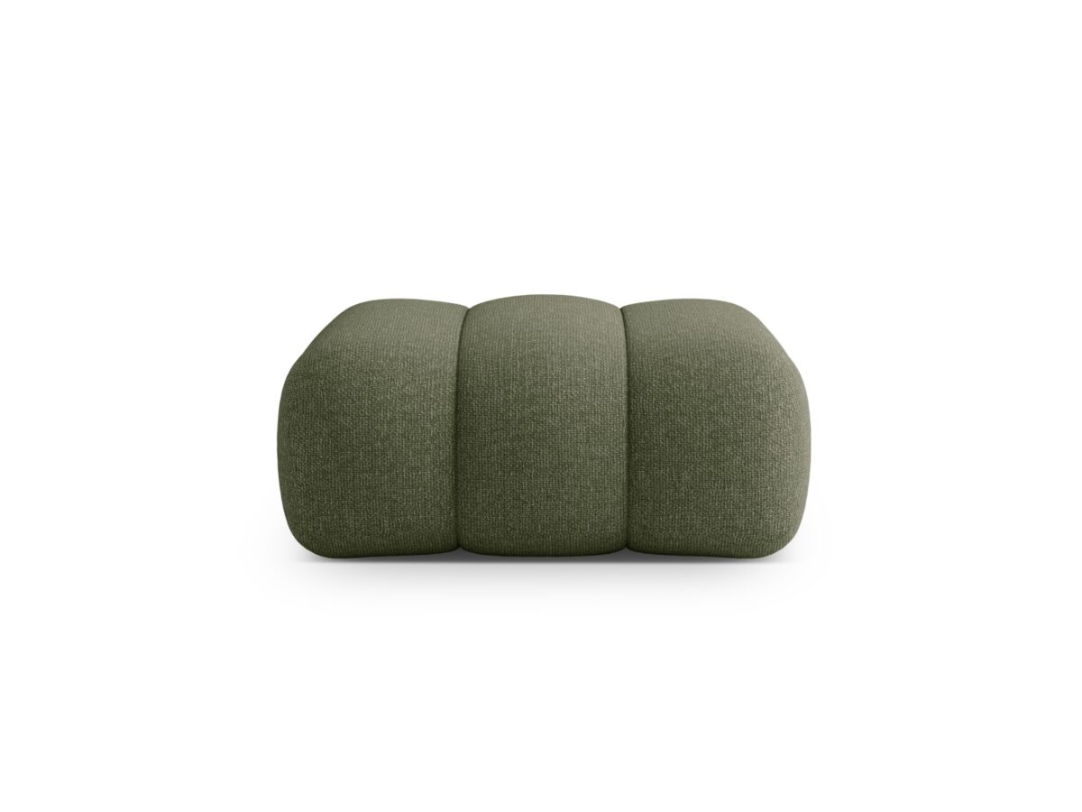 Polsterhocker Koge 1-Sitzer aus Chenille, grün