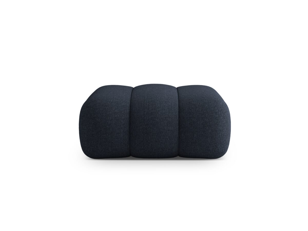 Polsterhocker Koge 1-Sitzer aus Chenille, marineblau