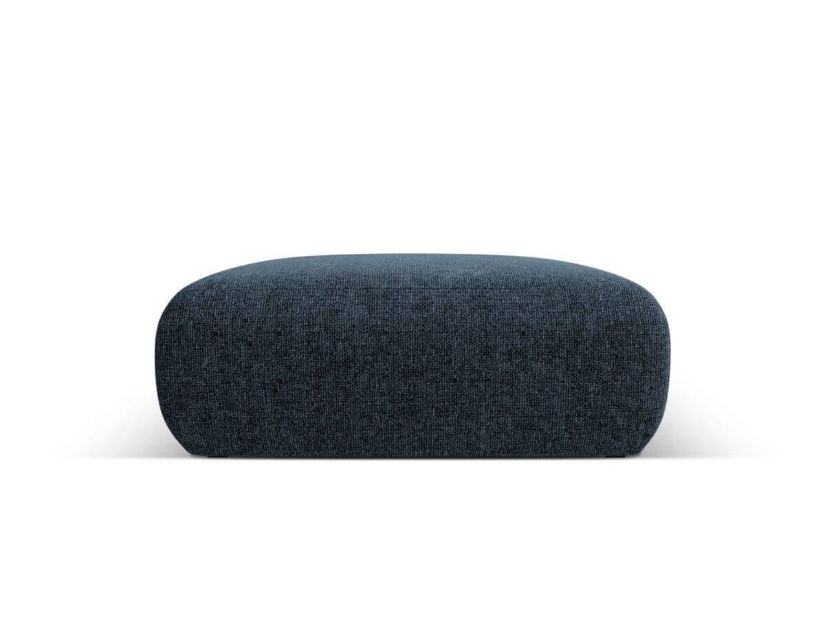 Polsterhocker Nolio 2-Sitzer aus Chenille-Stoff, königsblau