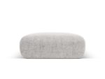 Polsterhocker Nolio 2-Sitzer aus Chenille-Stoff, hellgrau