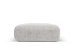 Polsterhocker Nolio 2-Sitzer aus Chenille-Stoff, hellgrau