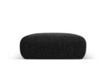 Polsterhocker Nolio 2-Sitzer aus Chenille-Stoff, schwarz