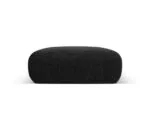 Polsterhocker Nolio 2-Sitzer aus Chenille-Stoff, schwarz