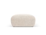 Polsterhocker Nolio 1-Sitzer aus Chenille-Stoff, hellbeige