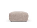Polsterhocker Nolio 1-Sitzer aus Chenille-Stoff, beige