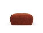 Polsterhocker Nolio 1-Sitzer aus Chenille-Stoff, terrakotta