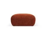 Polsterhocker Nolio 1-Sitzer aus Chenille-Stoff, terrakotta