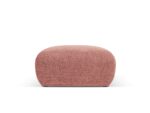 Polsterhocker Nolio 1-Sitzer aus Chenille-Stoff, rosa