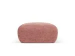 Polsterhocker Nolio 1-Sitzer aus Chenille-Stoff, rosa