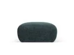 Polsterhocker Nolio 1-Sitzer aus Chenille-Stoff, petrol