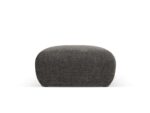 Polsterhocker Nolio 1-Sitzer aus Chenille-Stoff, grau