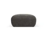 Polsterhocker Nolio 1-Sitzer aus Chenille-Stoff, grau
